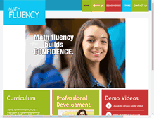 Tablet Screenshot of mathfluency.com